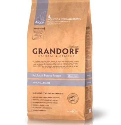 Grandorf Adult Medium&Maxi сухой корм для взрослых собак средних и крупных пород с кроликом и индейкой 10 кг. 